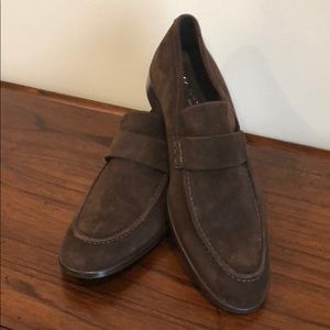 Via Spiga Brown Slip-on Loafers